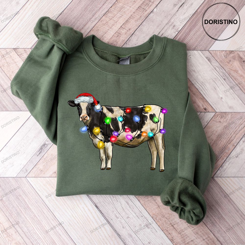 Christmas Cute Cow Christmas 2022 Merry Shirt