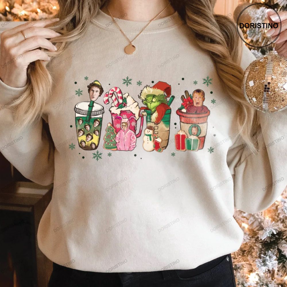 Christmas Movie Character Friends Coffee Christmas Shirts