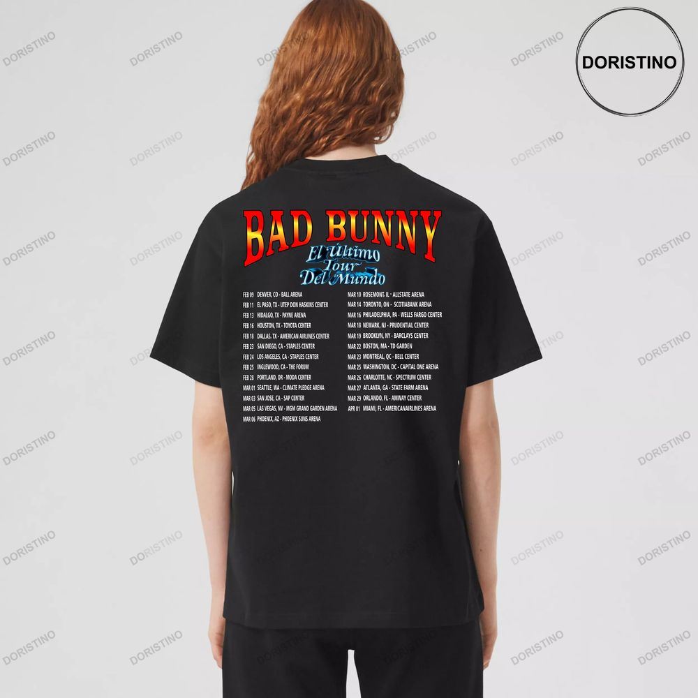Bad Bunny Concert Tour 2022 --digital Download-ultimo Shirts