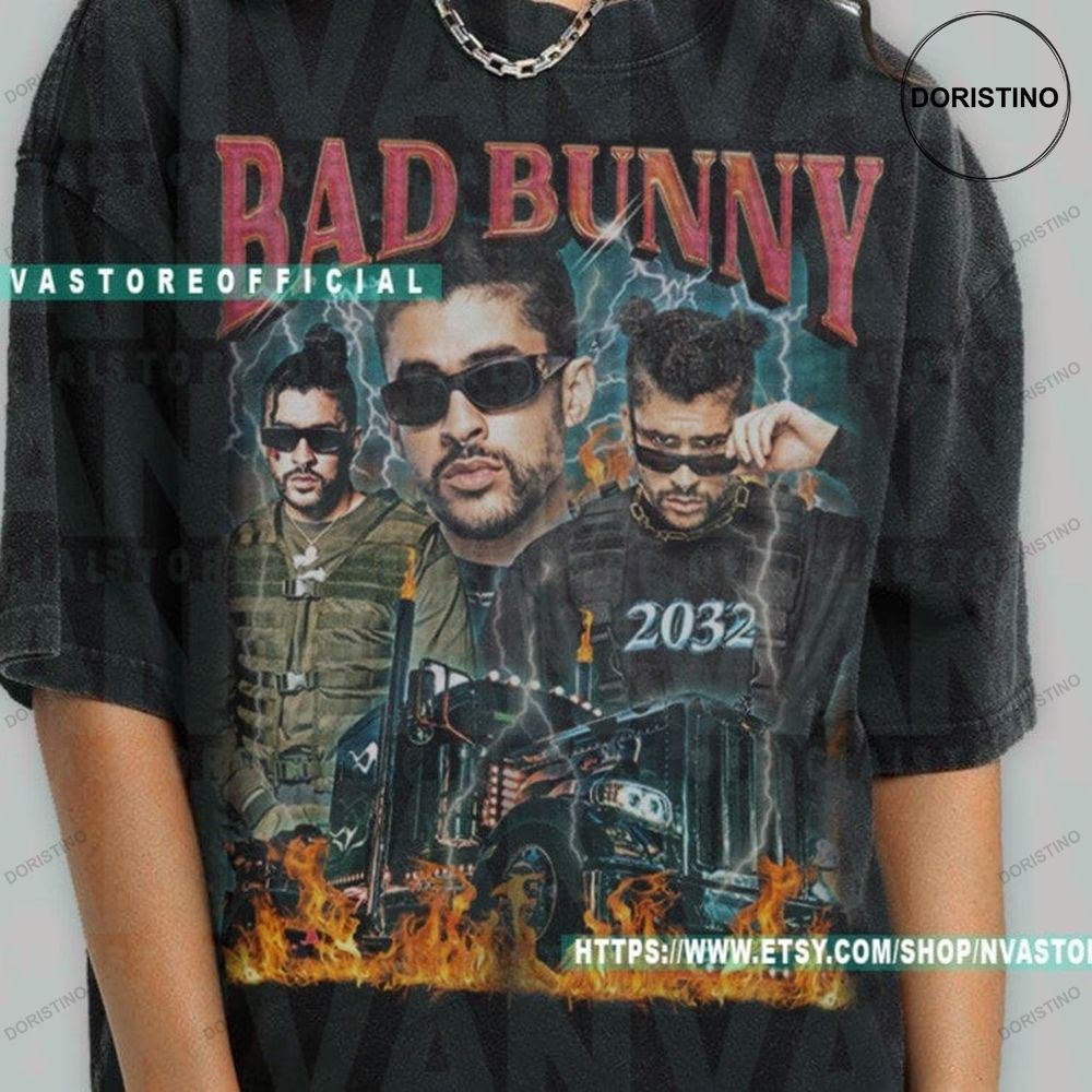 Bad Bunny El Último Tour Del Mundo Tour 2022 Vtg Bad Shirts
