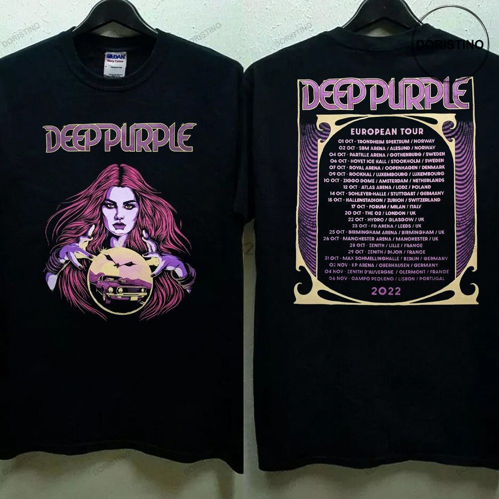 deep purple tour t shirt