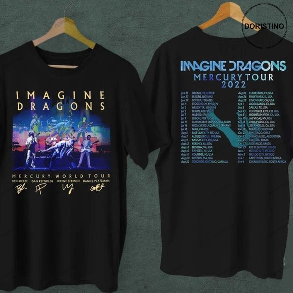 Imagine Dragons Mercury Tour 2022 Mercury Shirts