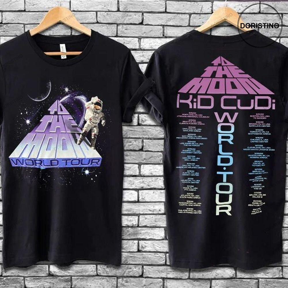 Kid Cudi To The Moon World Tour 2022 2 Sideto The Moon World Shirts