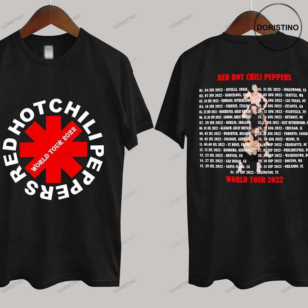 Red Hot Chili Peppers World Tour 2022 Men Shirts