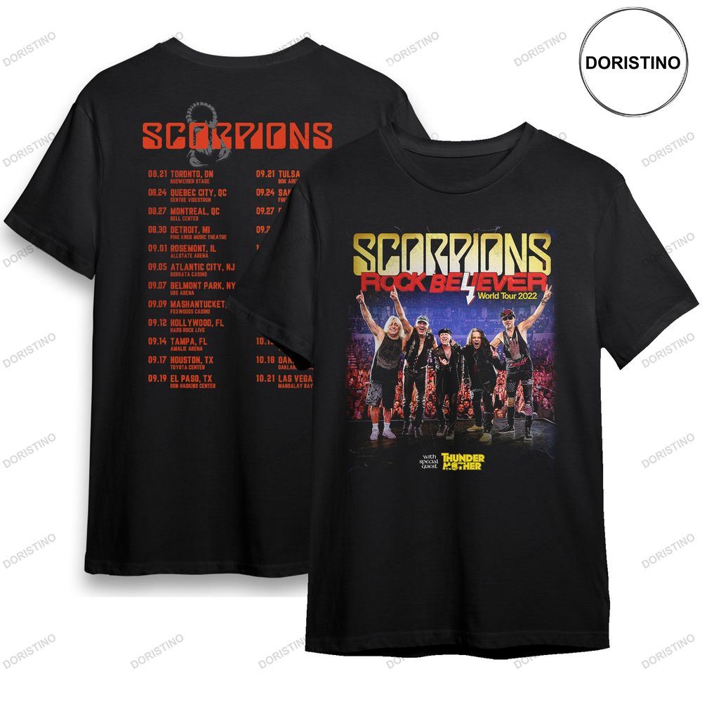 Scorpions Scorpions Rock Believer Tour 2022 Shirt