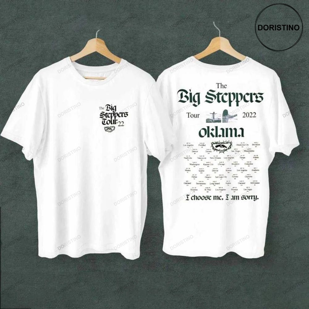 The Big Steppers Tour Okalama 2022 2 Sides Vintage Shirts