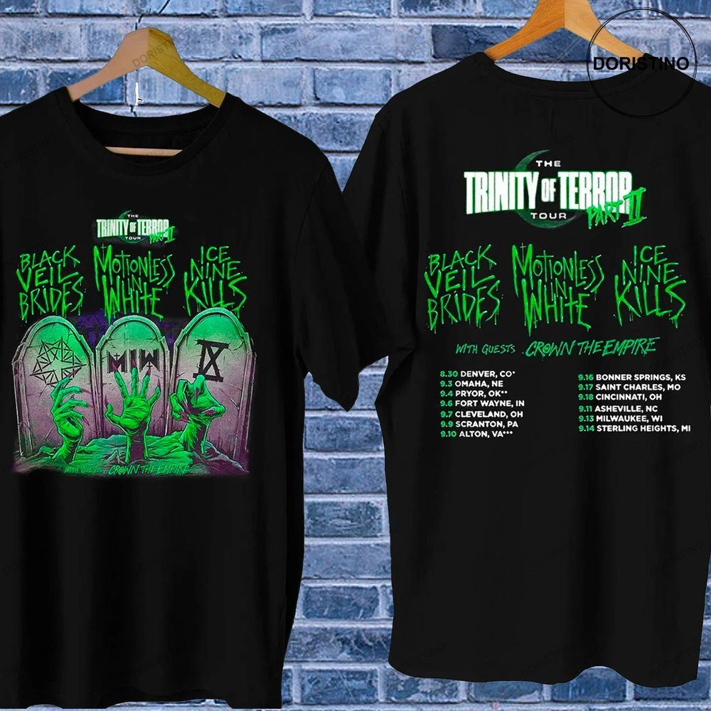 Trinity Of Terror Tour 2022 2 Side Trinity Of Terror Shirt