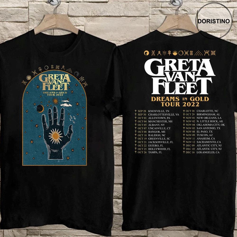 Updated 2022 Greta Van Fleet Dreams In Gold Tour Style