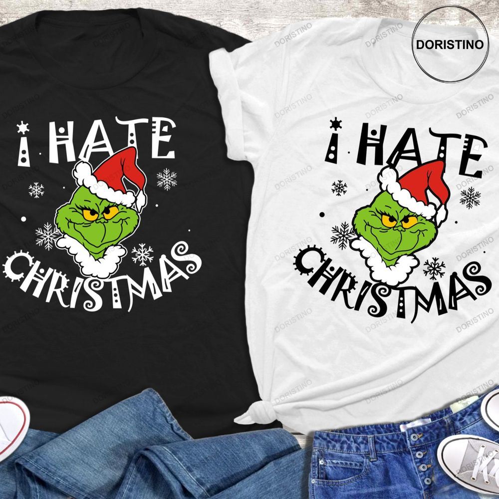 I Hate Christmas Grinch Land Funny Grinch Shirts