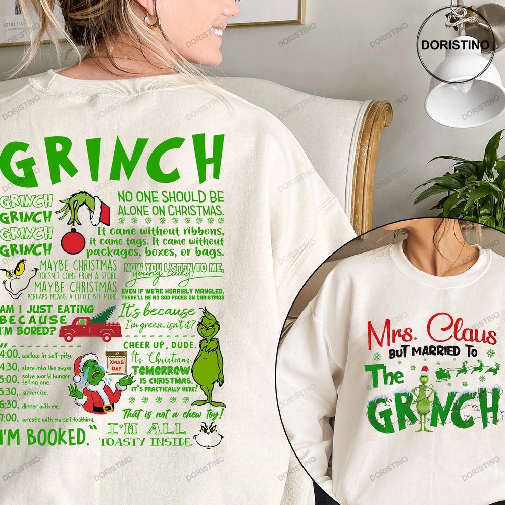Personalized Grinch Christmas Vintage Stole Christmas Style