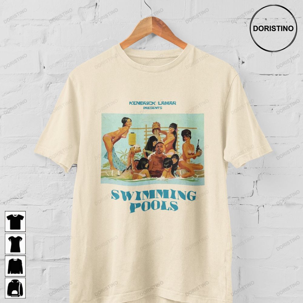 Kendrick Lamar Inspired Swimming Pools Graphic Vintage Limited T-shirt