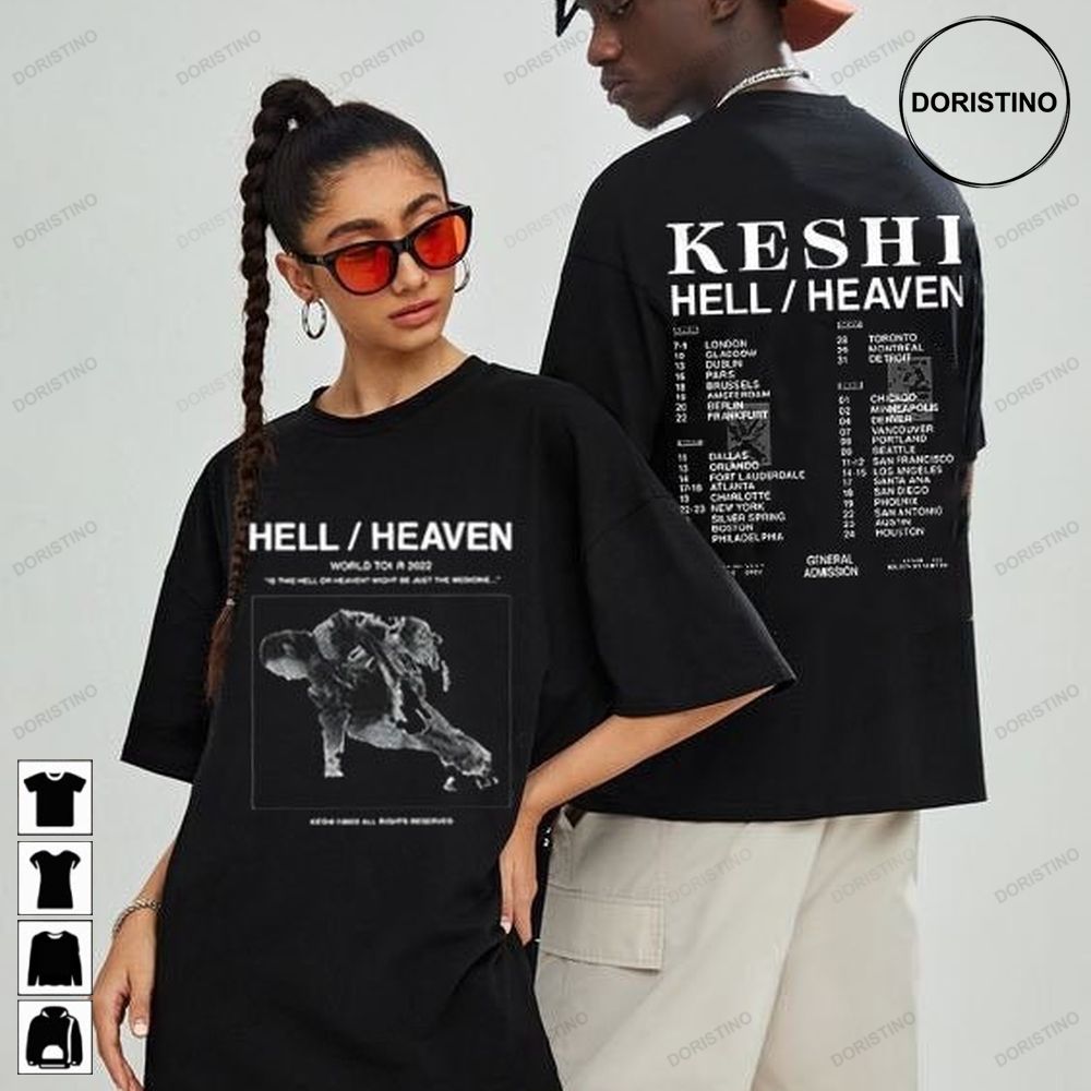 Keshi Hell Heaven World Tour 2022 Keshi Tour 2022 Limited T-shirt