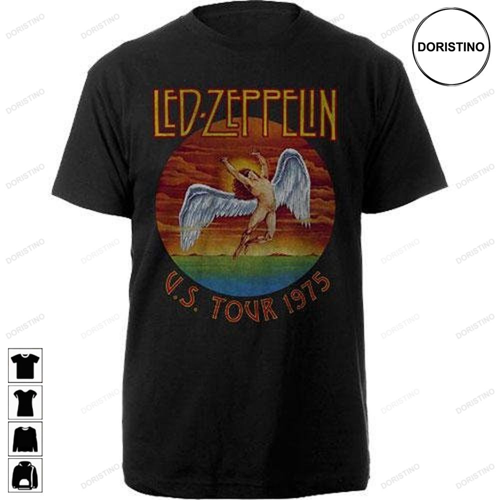 Led Zeppelin Unisex Usa Tour 75 Awesome Shirt