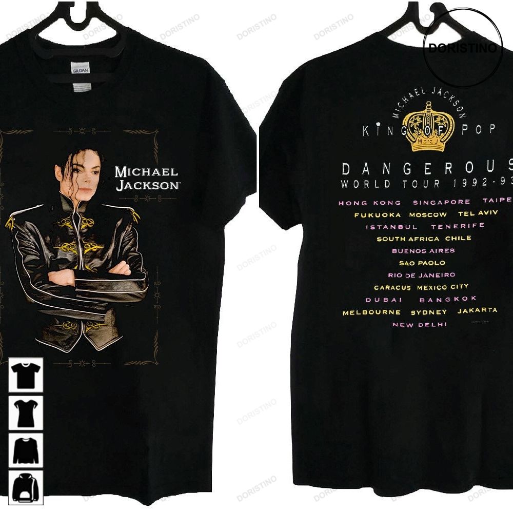Michael Jackson Dangerous World Tour 1992 93 Limited T-shirt