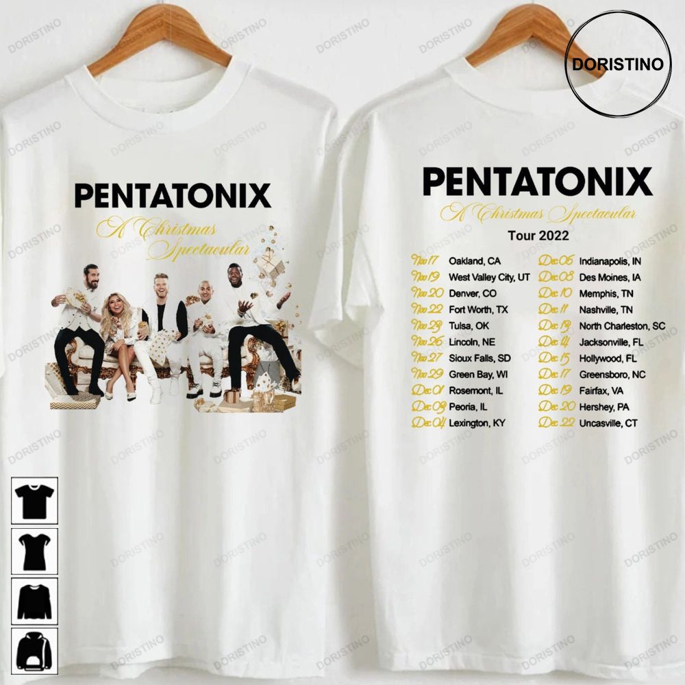Pentatonix 2022 Tour A Christmas Spectacular Tour Limited T-shirt