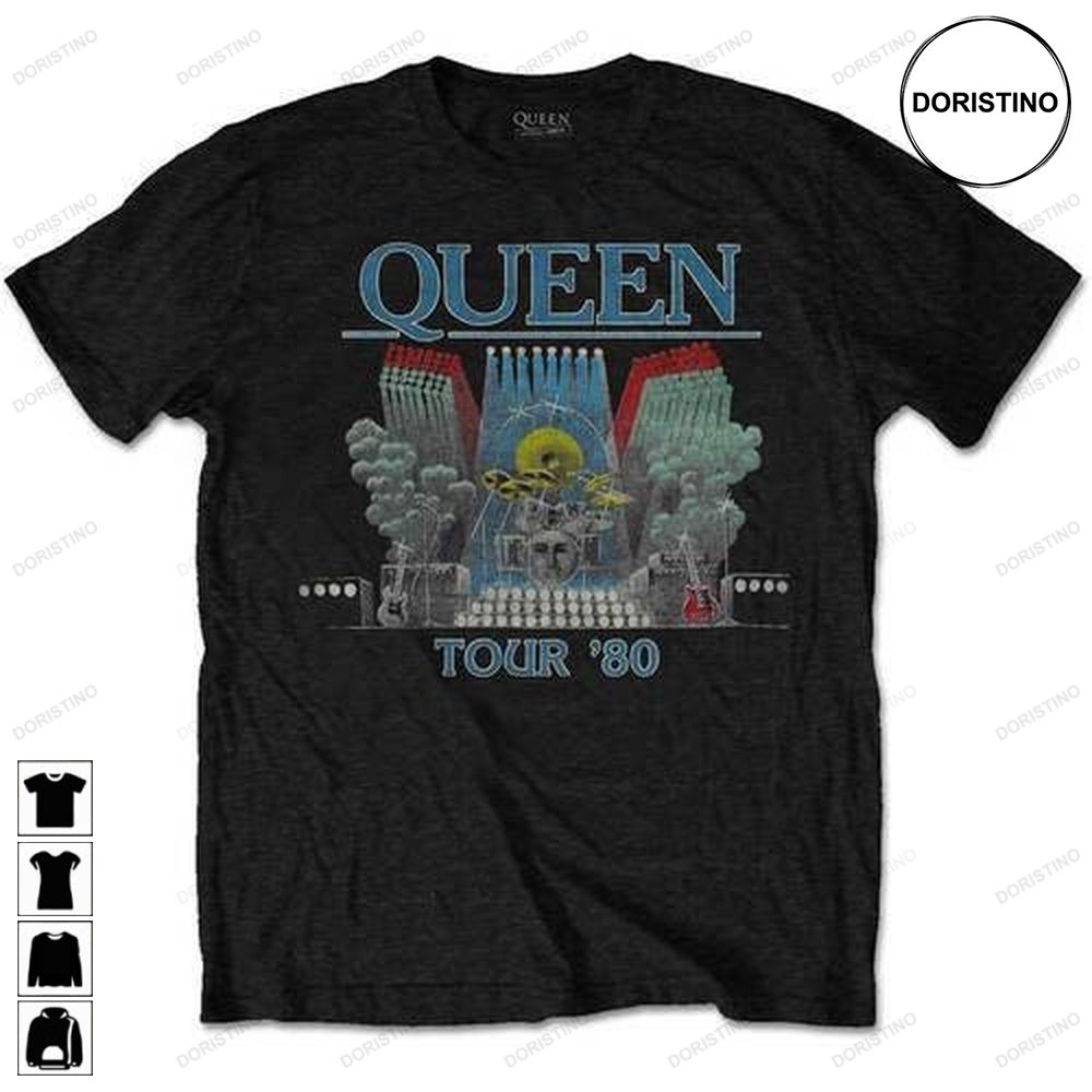 Queen Unisex Tour 80 Black Trending Style