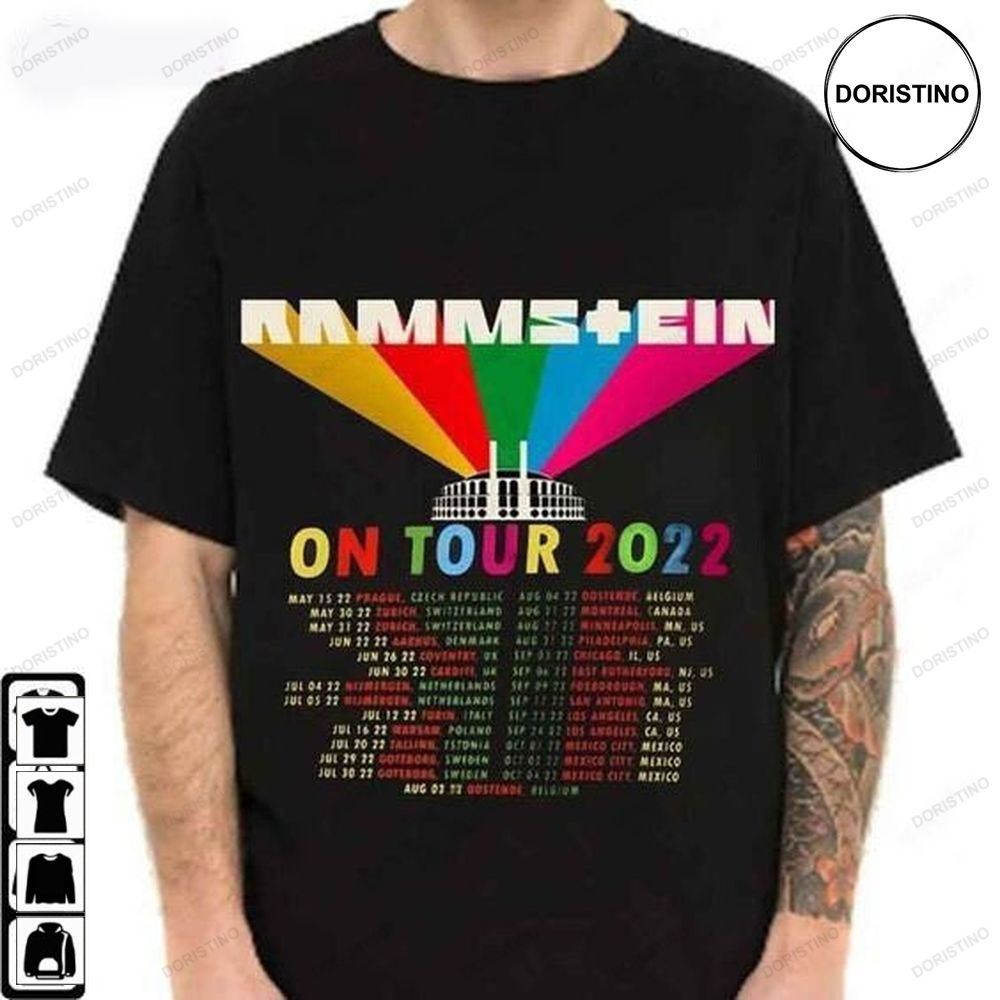 Rammstein Europe Stadium 2022 Tour Ingenious Your Limited T-shirt