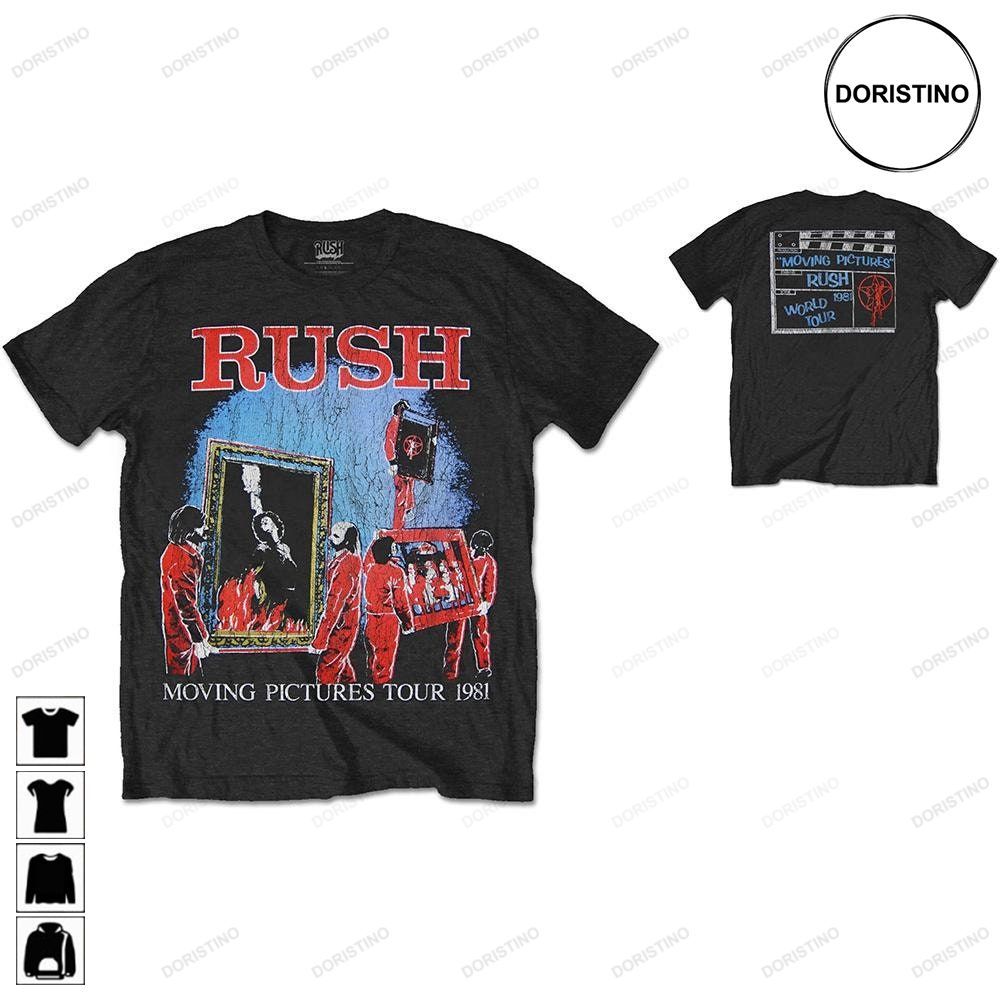 Rush Unisex 1981 Tour Back Print Limited T-shirt