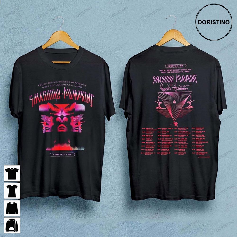 Smashing Pumpkins Spirits On Fire Tour 2022 Rock Tour Awesome Shirt
