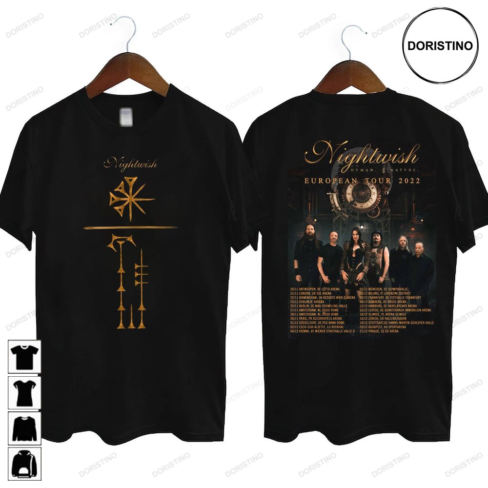 nightwish tour shirt 2022