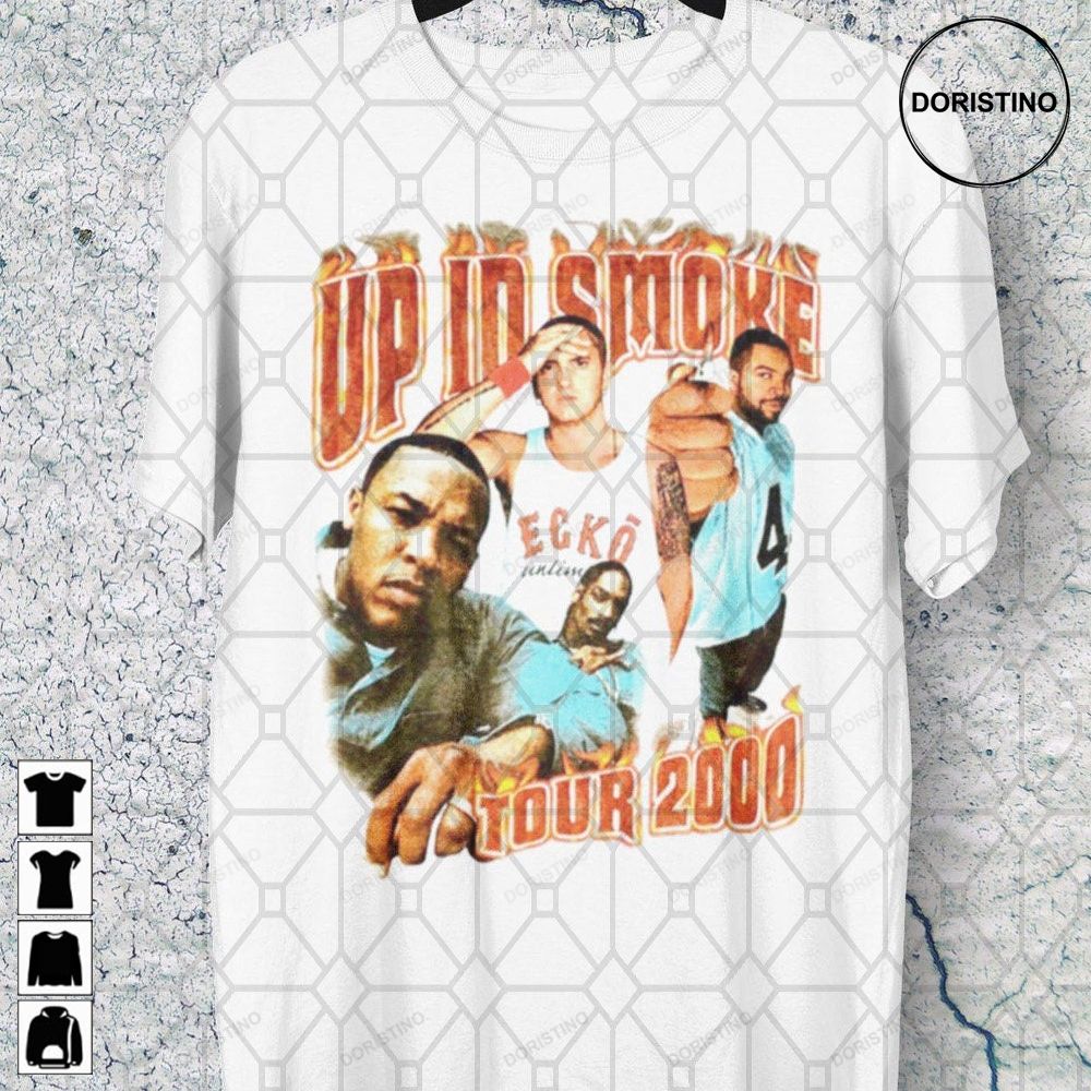Up In Smoke Tour 2000 Dre Eminem Snoop Awesome Shirt