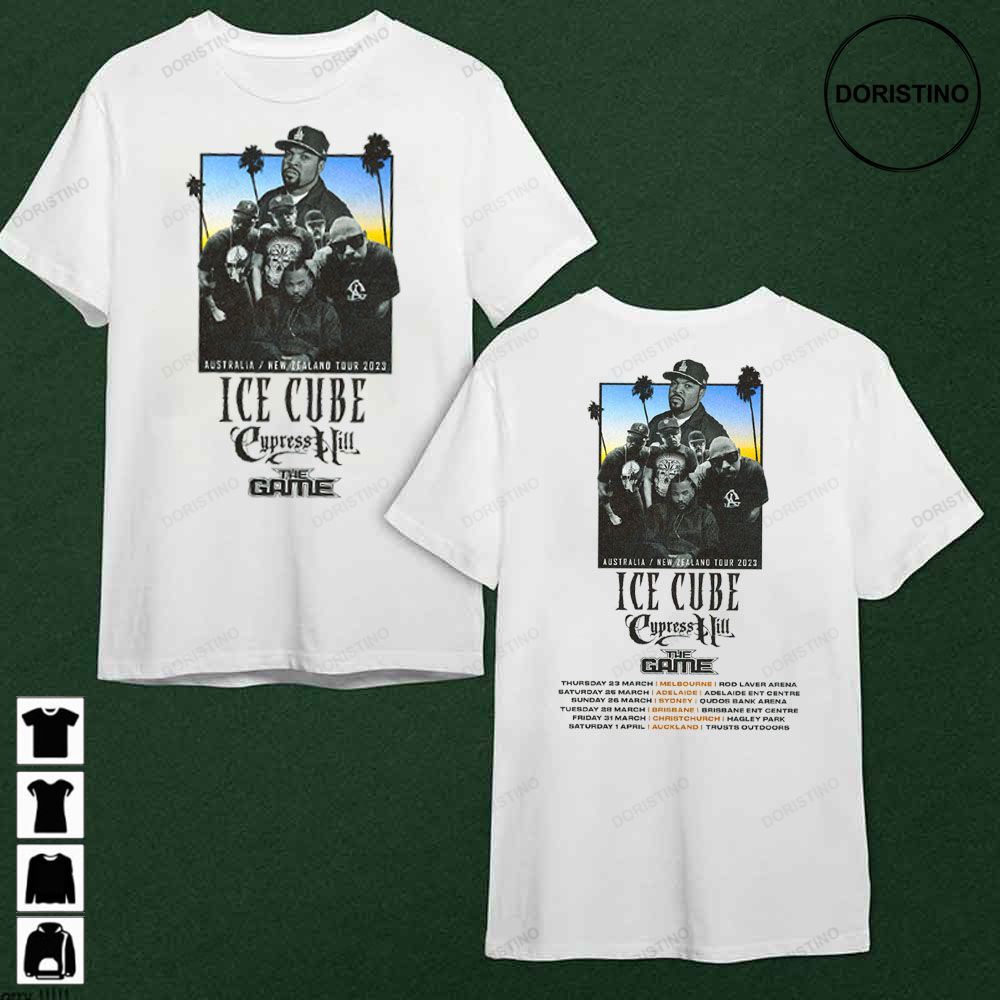 2023 Australia New Zealand Ice Cube Cypress Hill The Game Limited T-shirt