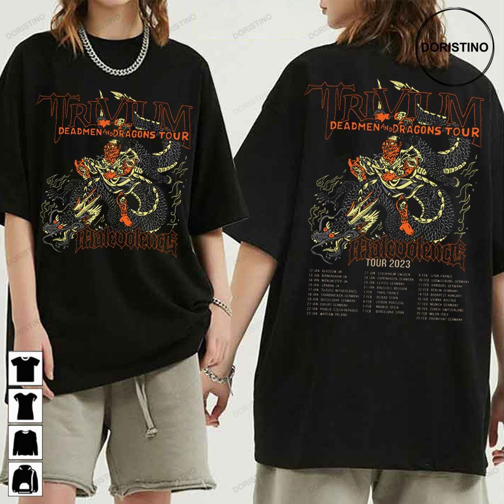2023 Deadmen And Dragons Trivium Limited T-shirt