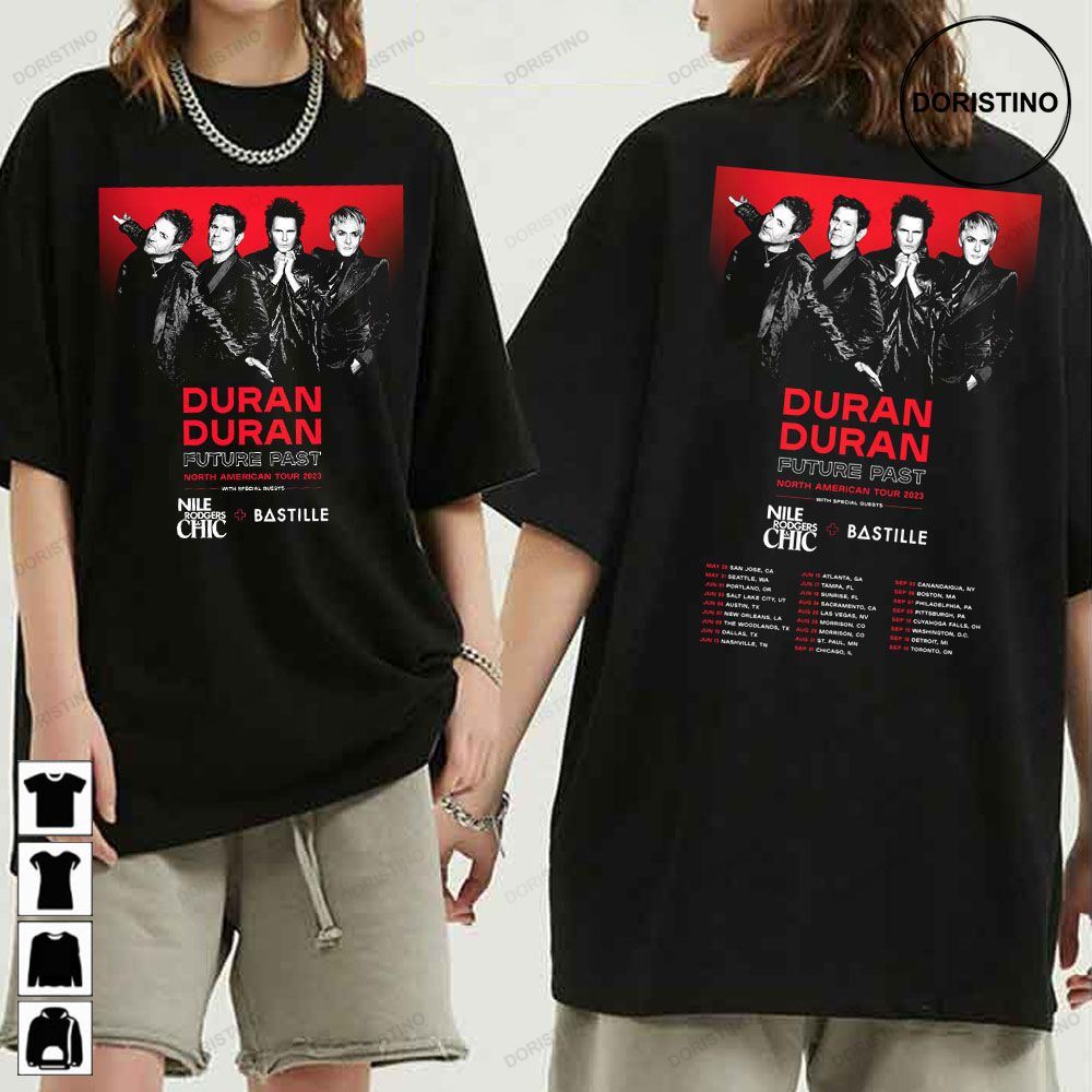 2023 Duran Duran Future Past North Americasn Bastille Limited T-shirt