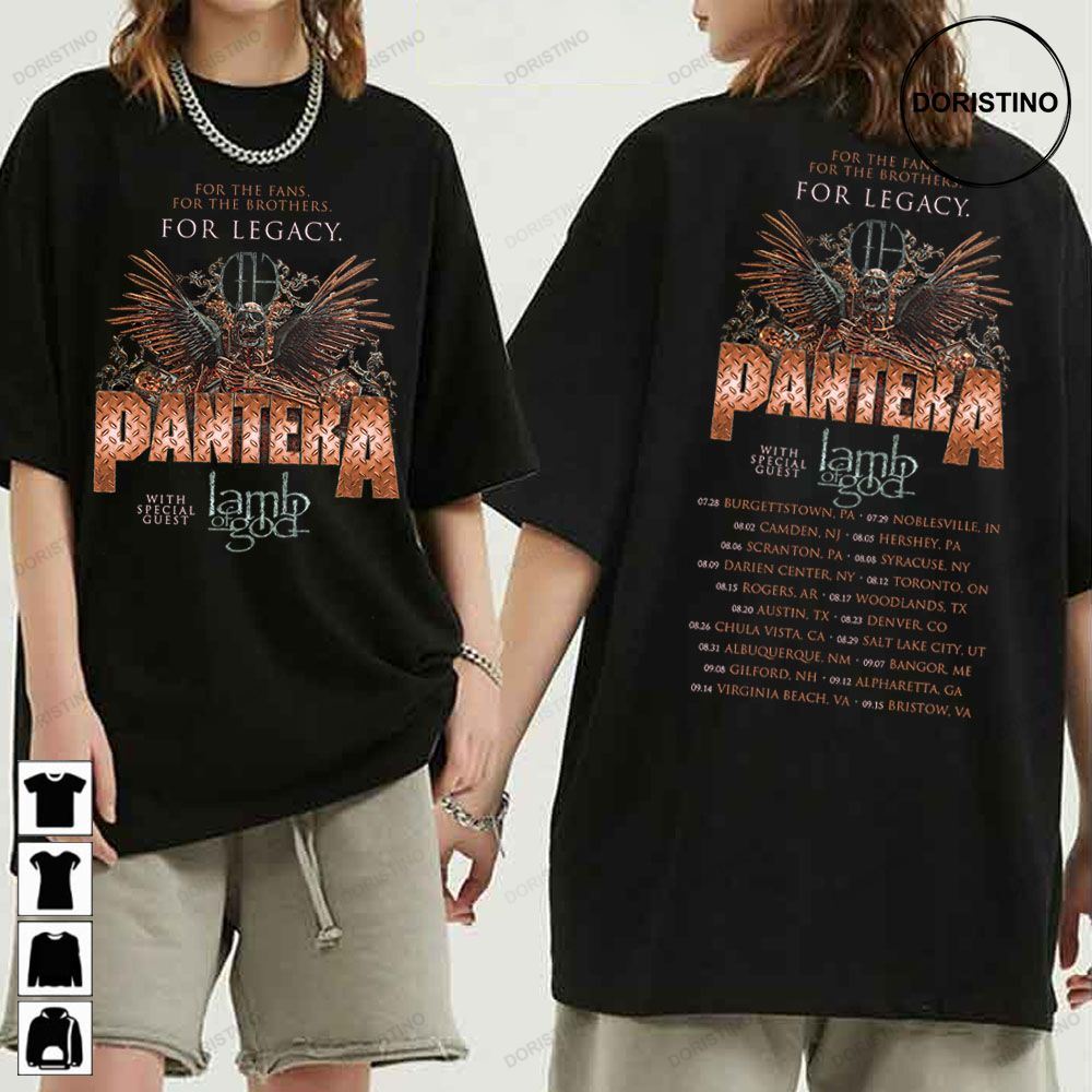 2023 Panters With Lamb Of God Tour Trending Style