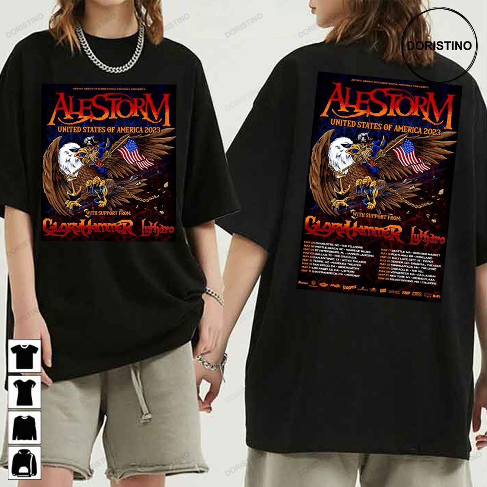 Alestorm United States Of America 2023 Tour Dates Awesome Shirt