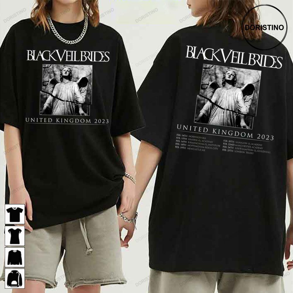 Black Veil Brides United Kingdom 2023 Limited T-shirt