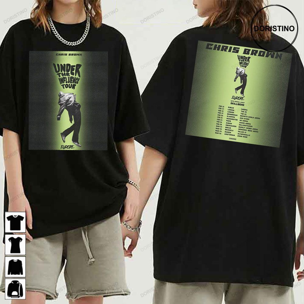 Chris Brown Under The Influence Tour Euro 2023 Awesome Shirt