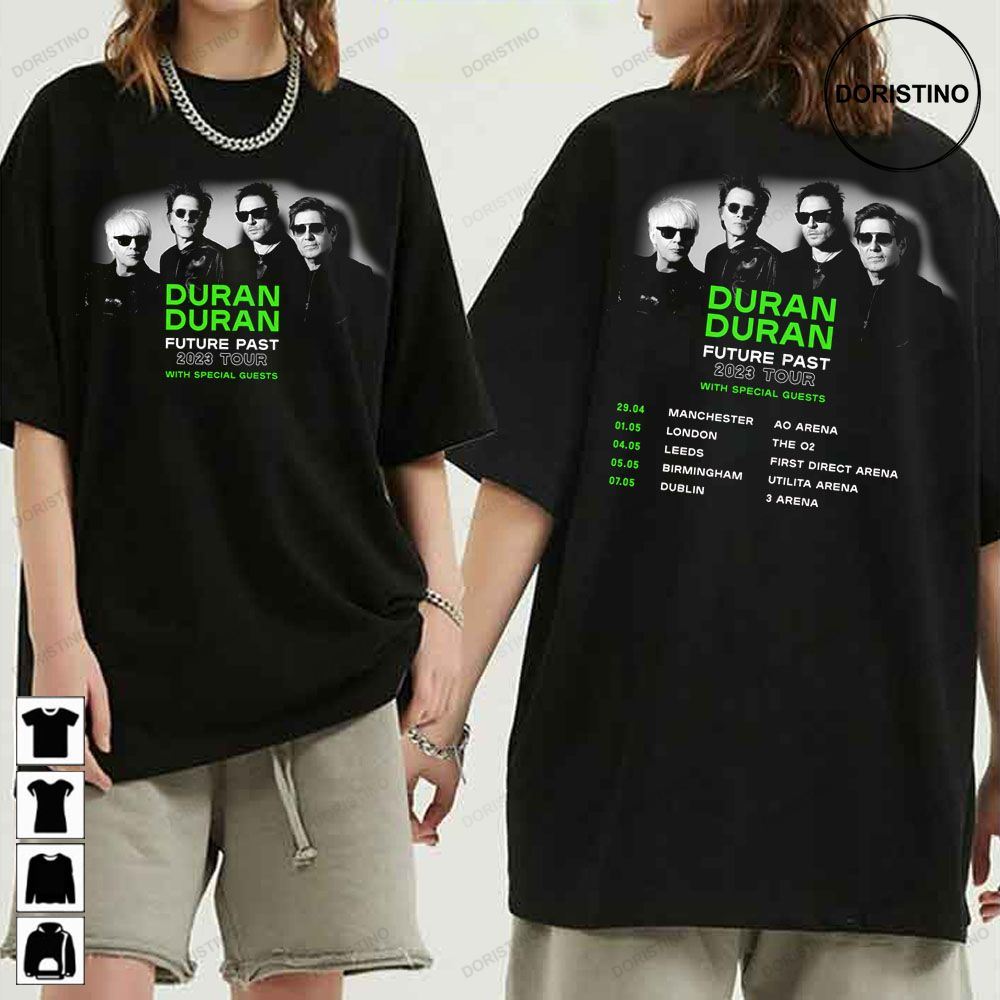 Future Past 2023 Tour Duran Duran Double Side Limited T-shirt