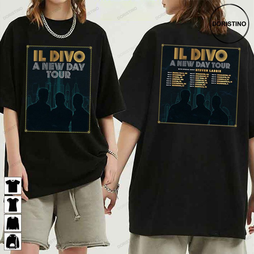 Il Divo A New Day Tour Dates Limited T-shirt