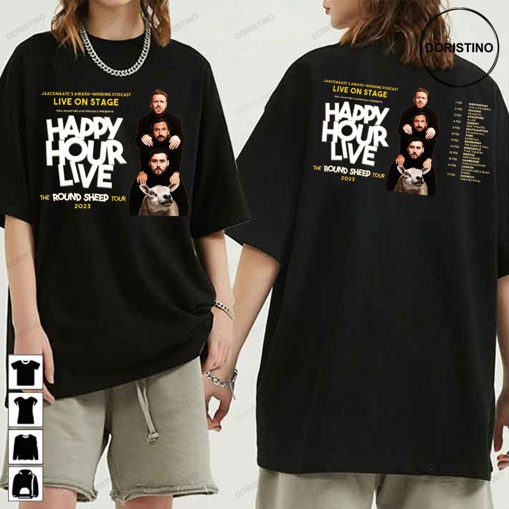 Live On Stage 2023 Happy Hour Live The Round Sheep Limited T-shirt