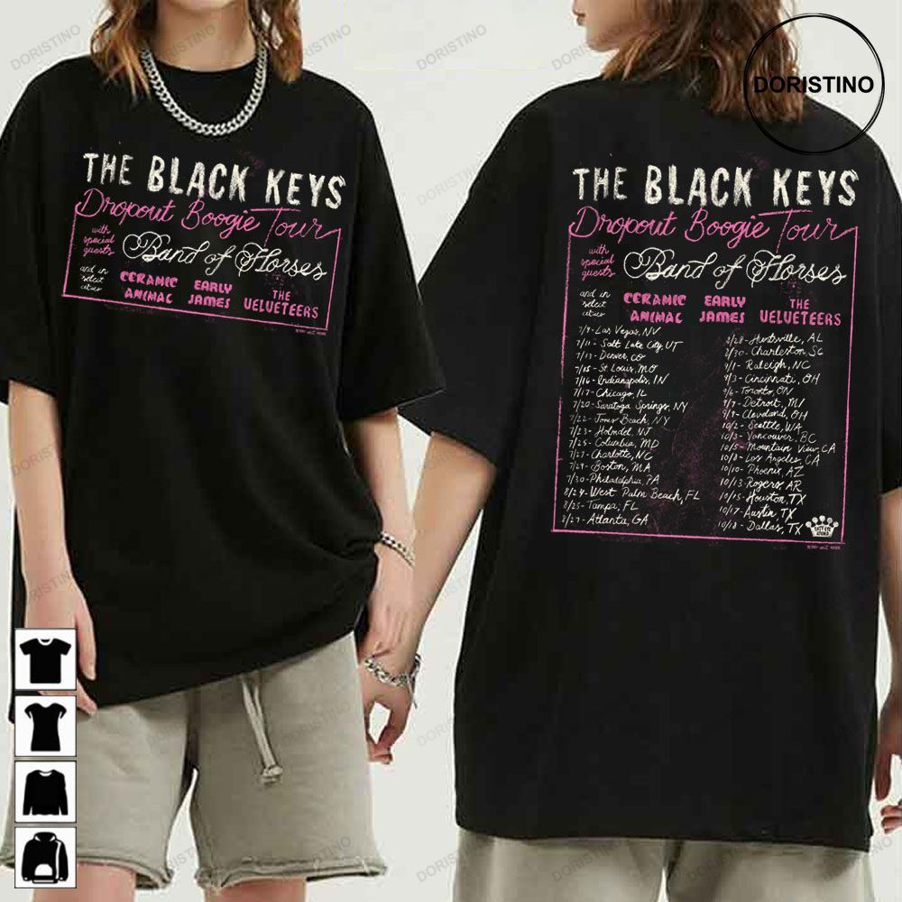 North American Tour The Black Keys Dropout Boogie 2023 Awesome Shirt