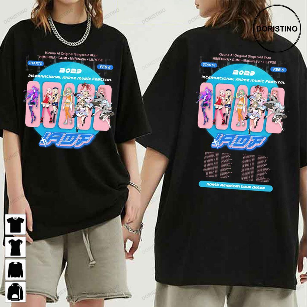 2023 International Anime Music Festival Dates Double Side Double Side  Trending Unisex Shirt  Beeteeshop