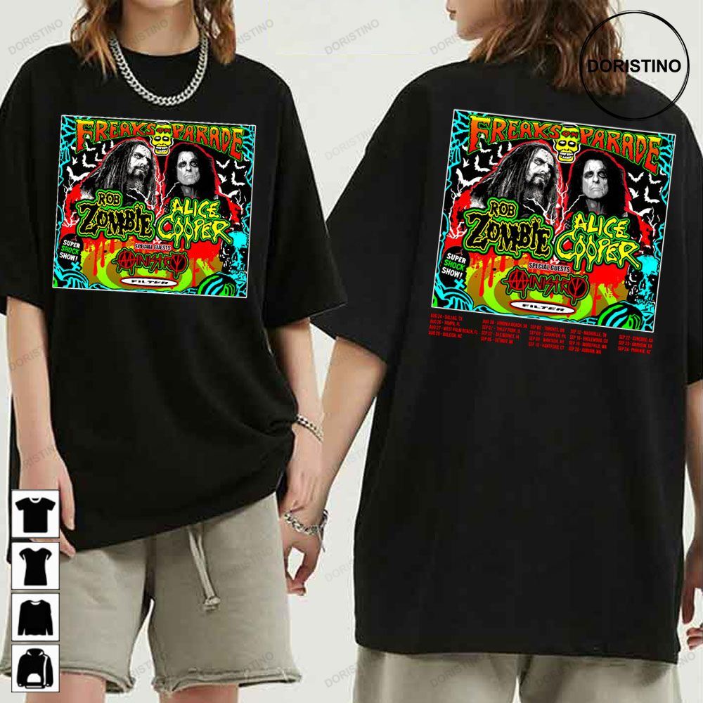 Rob Zombie Alice Cooper Freaks On Parade Tour 2023 Dates Trending Style