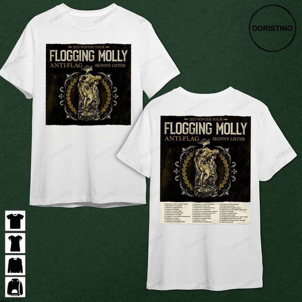 Winter Tour 2023 Flogging Molly Anti-flag Skinny Lister Awesome Shirt