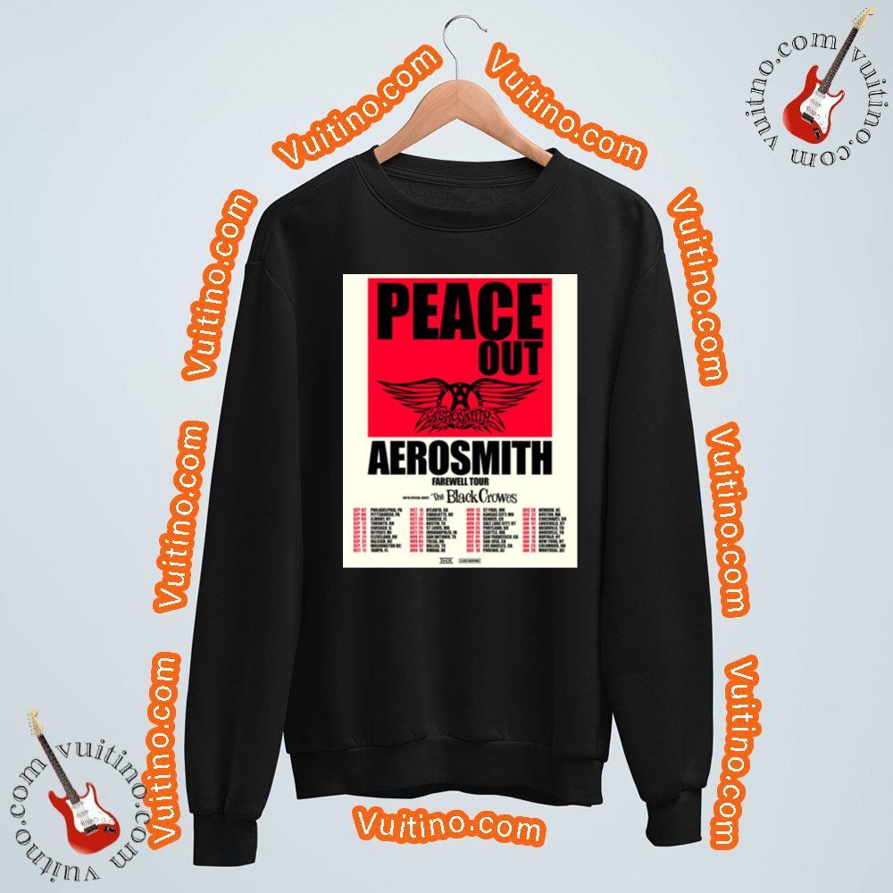 Aerosmith With The Black Crowes Peace Out Farewell Tour Dates 2024 Merch