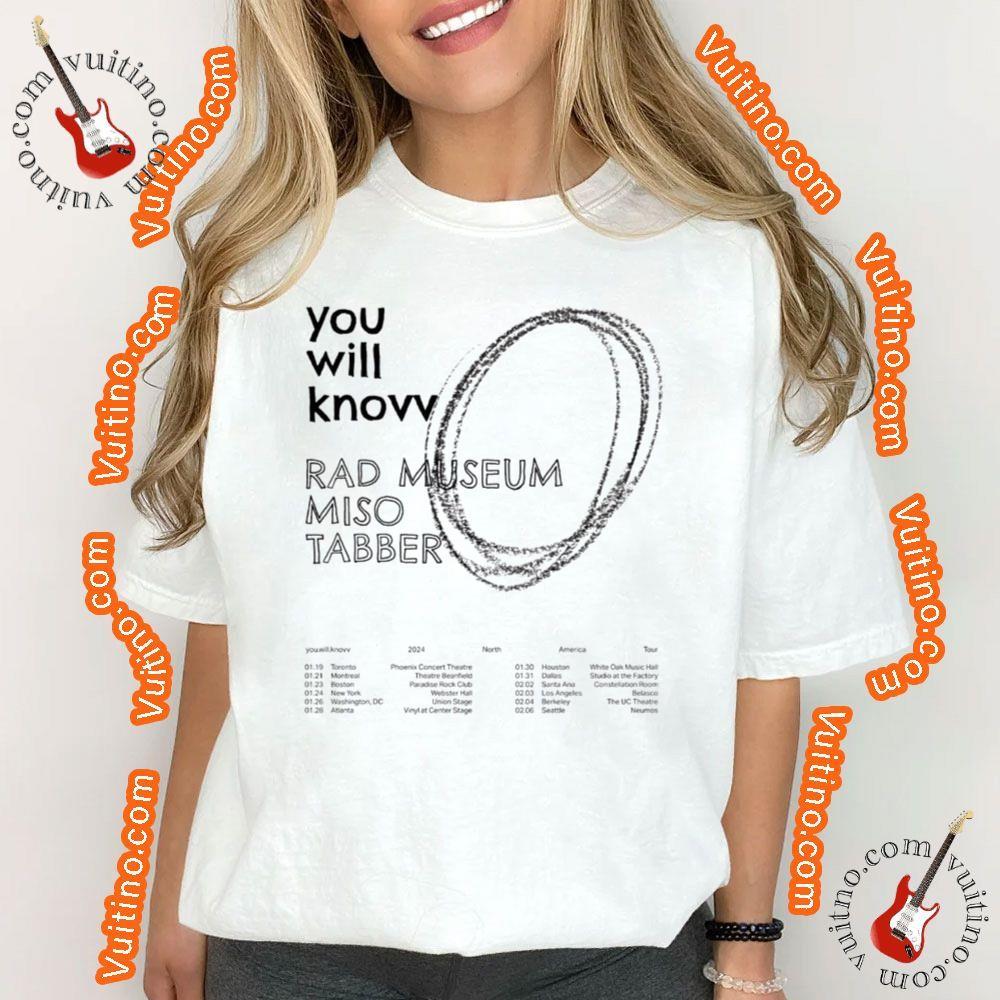 Art Rad Museum Tour 2024 Date Shirt