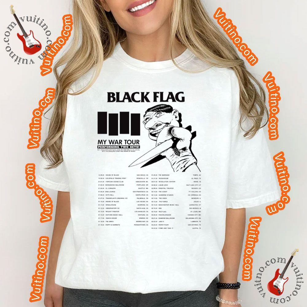 Black Flag My War Tour Dates 2024 Apparel