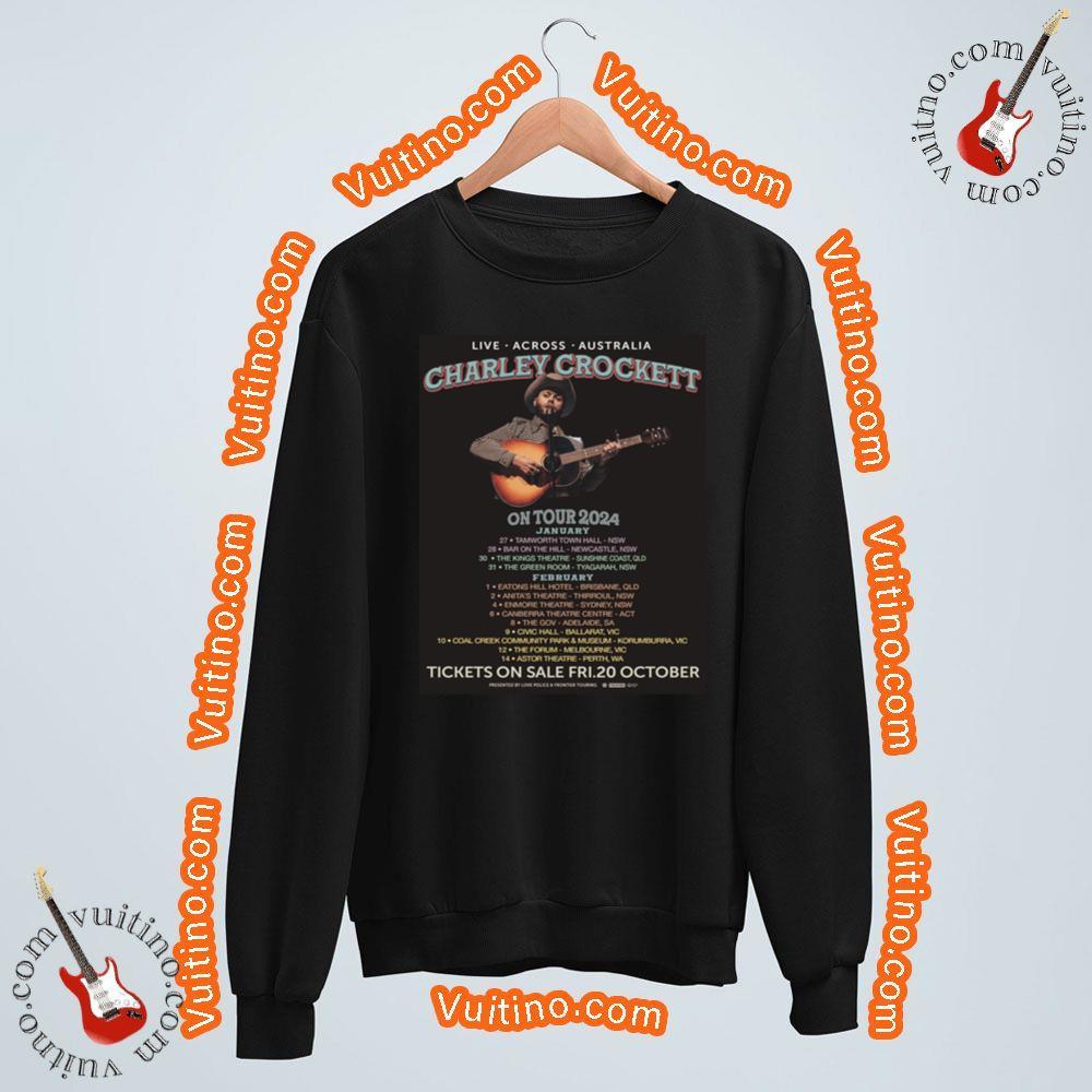 Charley Crockett 2024 Tour Dates Shirt