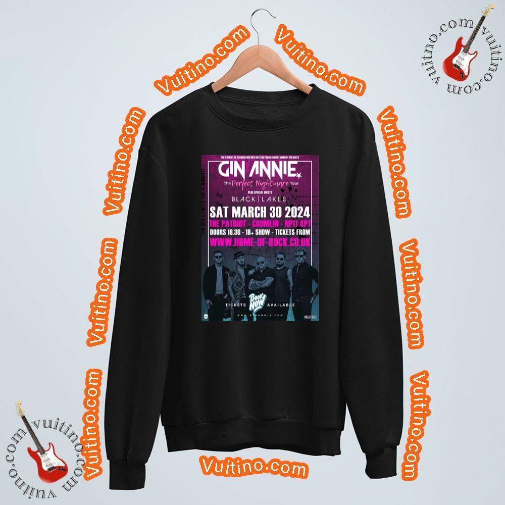 Gin Annie The Perfect Nightmare Tour Black Lakes Shirt