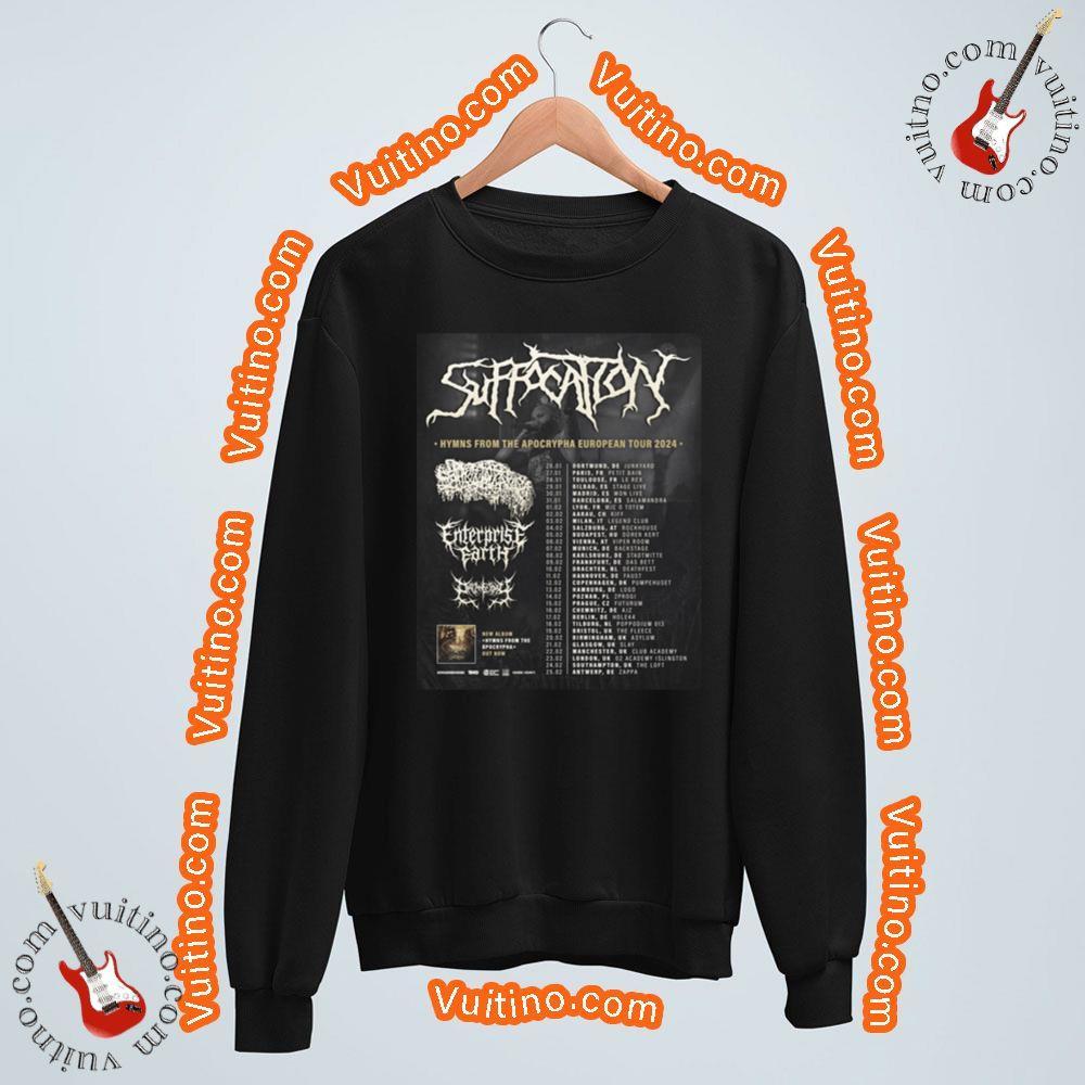 Suffocation Hymns From The Apocrypha European Tour 2024 Shirt