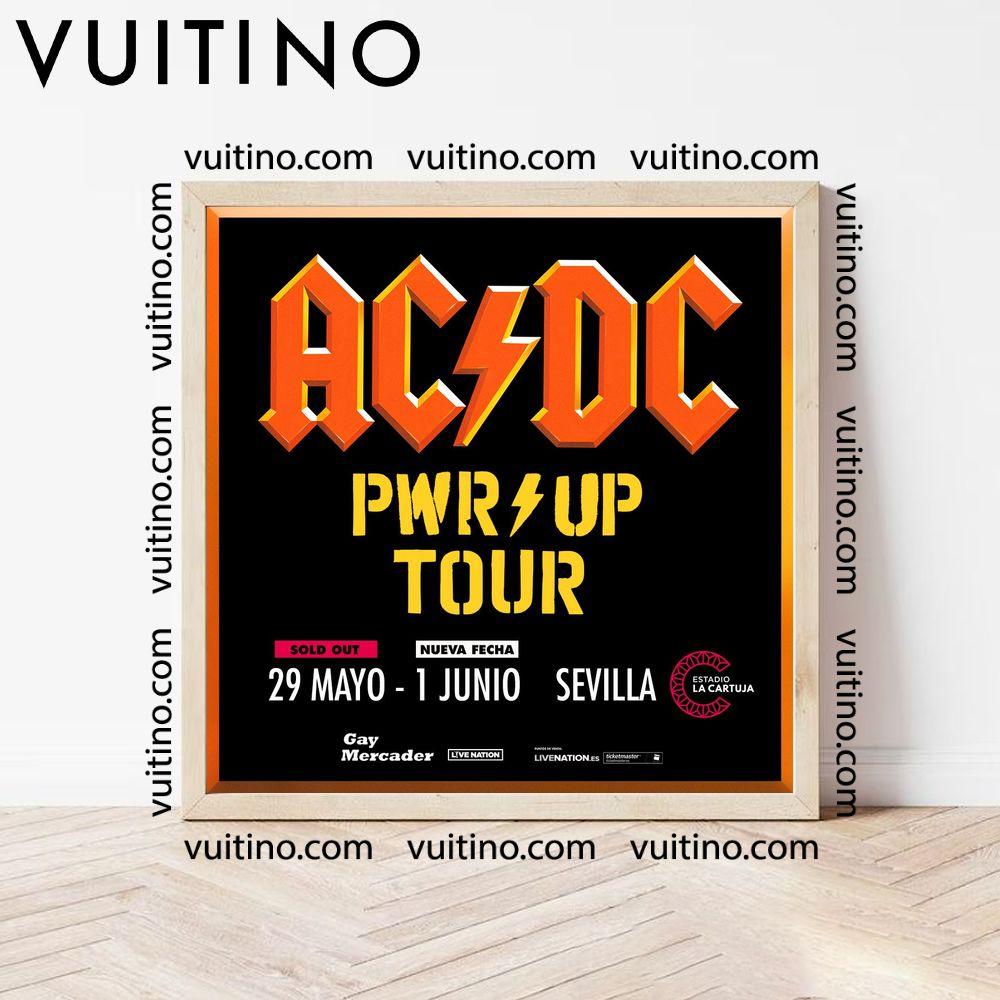 Acdc Pwr Up Tour 2024 Square Poster No Frame