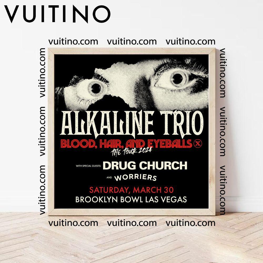 Alkaline Trio Blood Hair And Eyeballs The Tour 2024 No Frame Square Poster