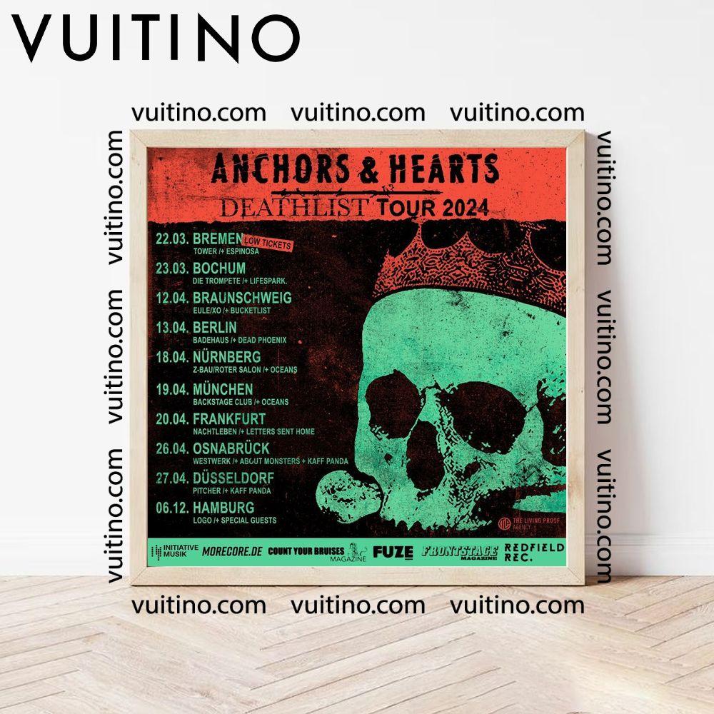 Anchors Hearts Deathlidt Tour 2024 Poster (No Frame)