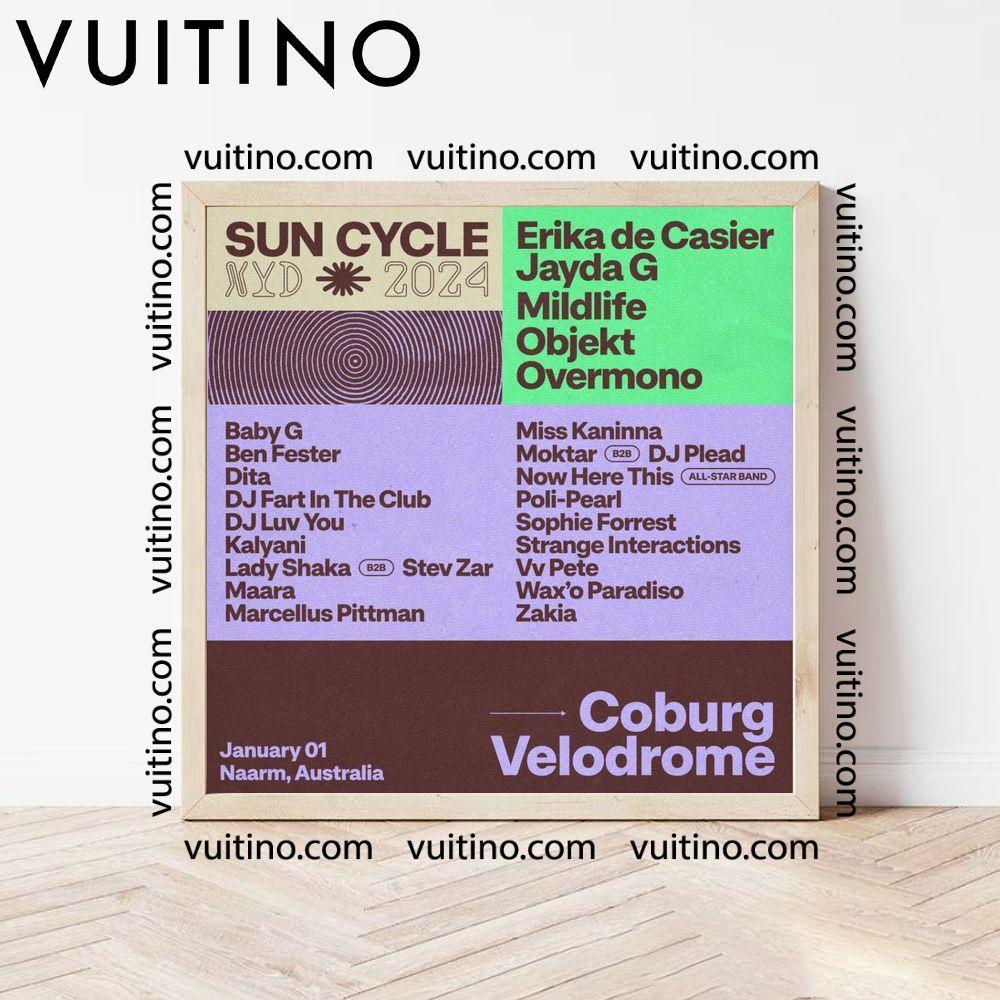 Art Sun Cycle Festival 2024 No Frame Square Poster