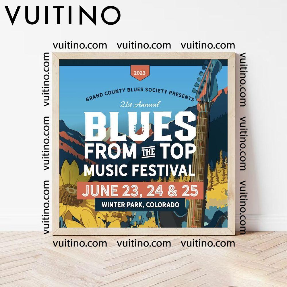 Blues From The Top Festival 2024 No Frame Square Poster